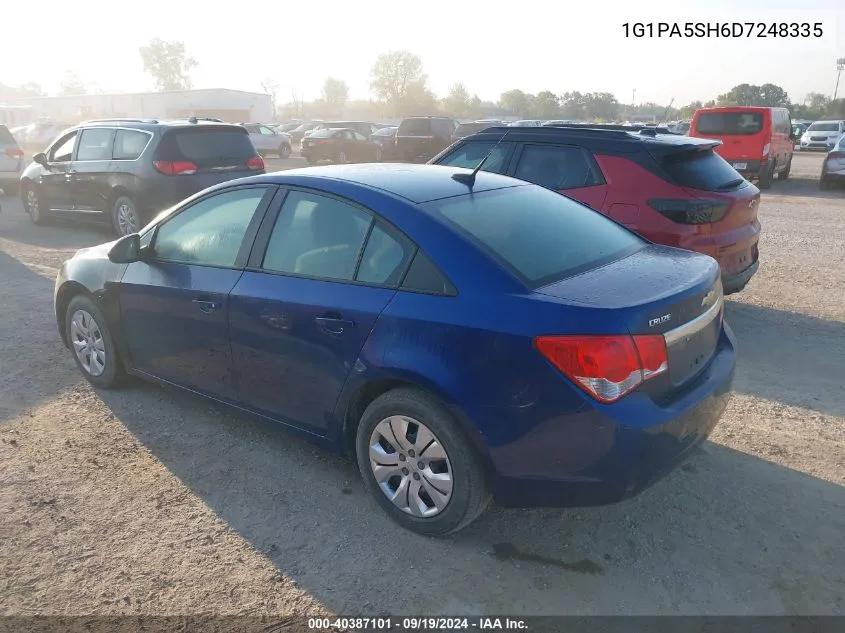 1G1PA5SH6D7248335 2013 Chevrolet Cruze Ls Auto