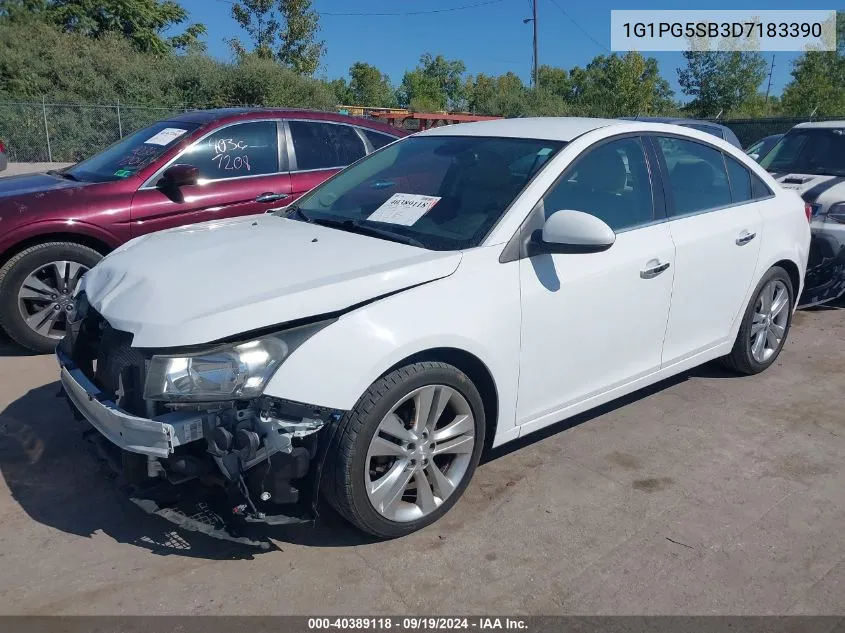 2013 Chevrolet Cruze Ltz VIN: 1G1PG5SB3D7183390 Lot: 40389118