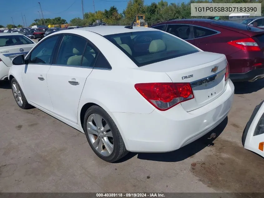 2013 Chevrolet Cruze Ltz VIN: 1G1PG5SB3D7183390 Lot: 40389118