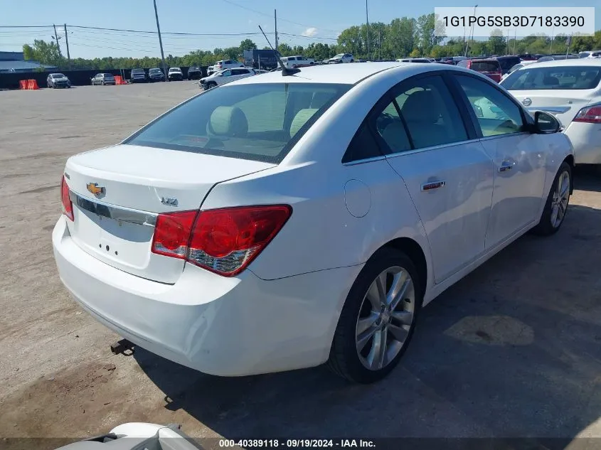 2013 Chevrolet Cruze Ltz VIN: 1G1PG5SB3D7183390 Lot: 40389118