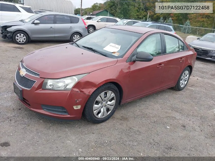 2013 Chevrolet Cruze Ls Auto VIN: 1G1PA5SG7D7122458 Lot: 40405940