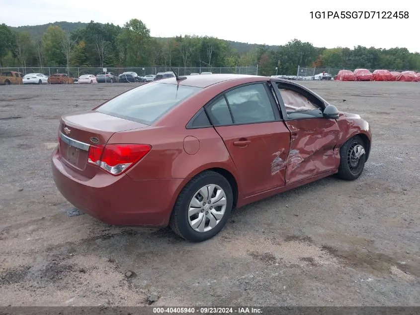 2013 Chevrolet Cruze Ls Auto VIN: 1G1PA5SG7D7122458 Lot: 40405940