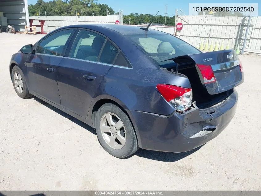 2013 Chevrolet Cruze 1Lt Auto VIN: 1G1PC5SB0D7202540 Lot: 40424754