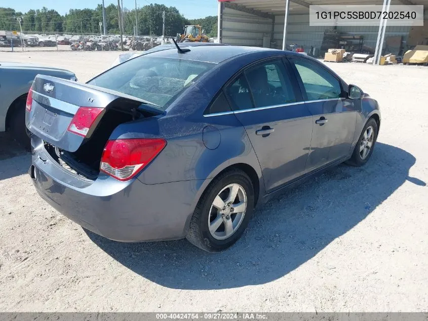 1G1PC5SB0D7202540 2013 Chevrolet Cruze 1Lt Auto