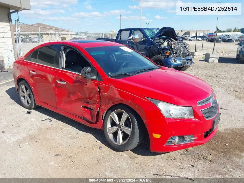 1G1PE5SB4D7252514 2013 Chevrolet Cruze 2Lt Auto