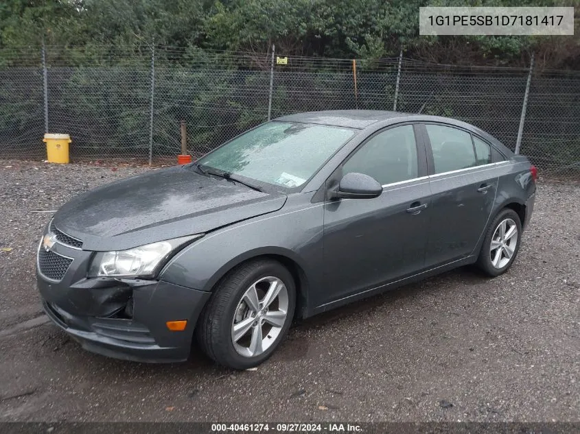 2013 Chevrolet Cruze 2Lt Auto VIN: 1G1PE5SB1D7181417 Lot: 40461274