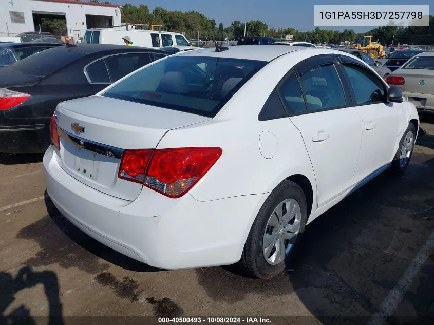 2013 Chevrolet Cruze Ls Auto VIN: 1G1PA5SH3D7257798 Lot: 40500493