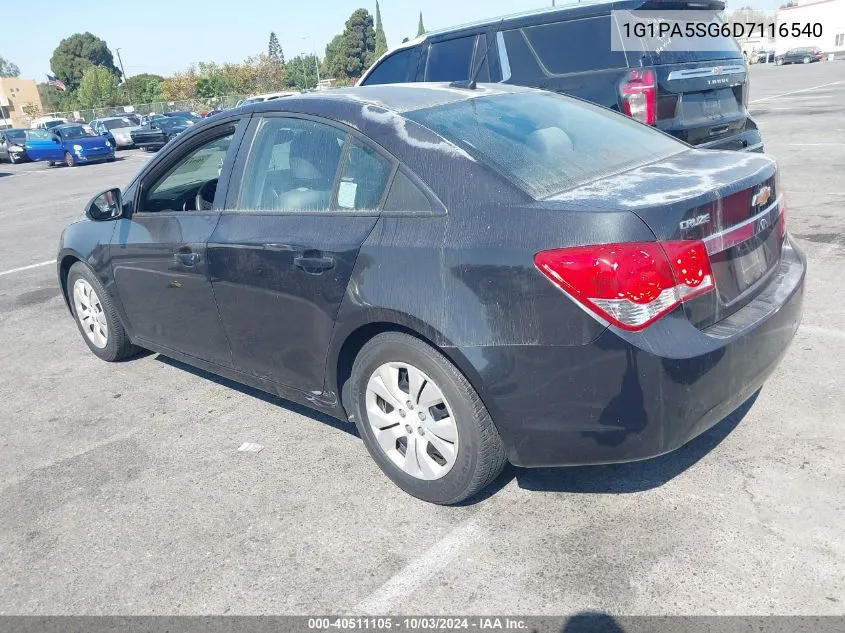 1G1PA5SG6D7116540 2013 Chevrolet Cruze Ls Auto