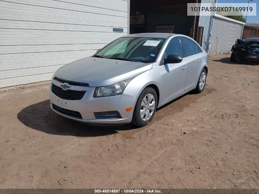 1G1PA5SGXD7169919 2013 Chevrolet Cruze Ls Auto