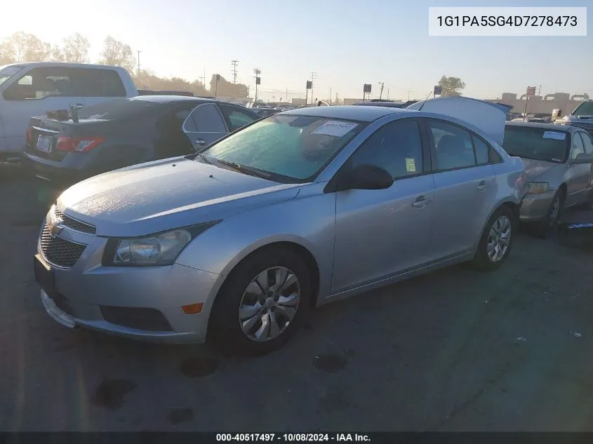 2013 Chevrolet Cruze Ls VIN: 1G1PA5SG4D7278473 Lot: 40517497