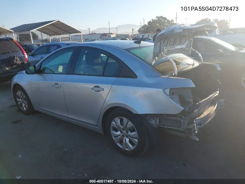 1G1PA5SG4D7278473 2013 Chevrolet Cruze Ls