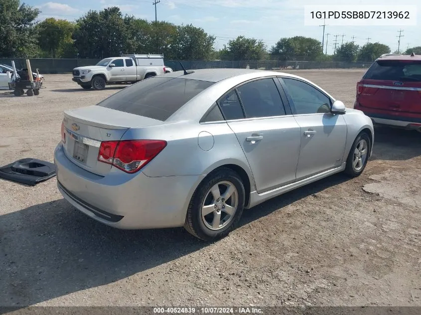 2013 Chevrolet Cruze 1Lt Manual VIN: 1G1PD5SB8D7213962 Lot: 40524839