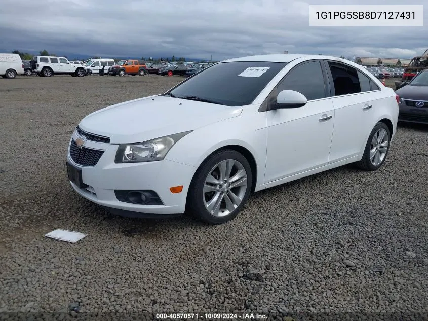 1G1PG5SB8D7127431 2013 Chevrolet Cruze Ltz