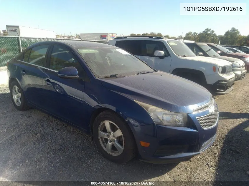 2013 Chevrolet Cruze 1Lt Auto VIN: 1G1PC5SBXD7192616 Lot: 40574168