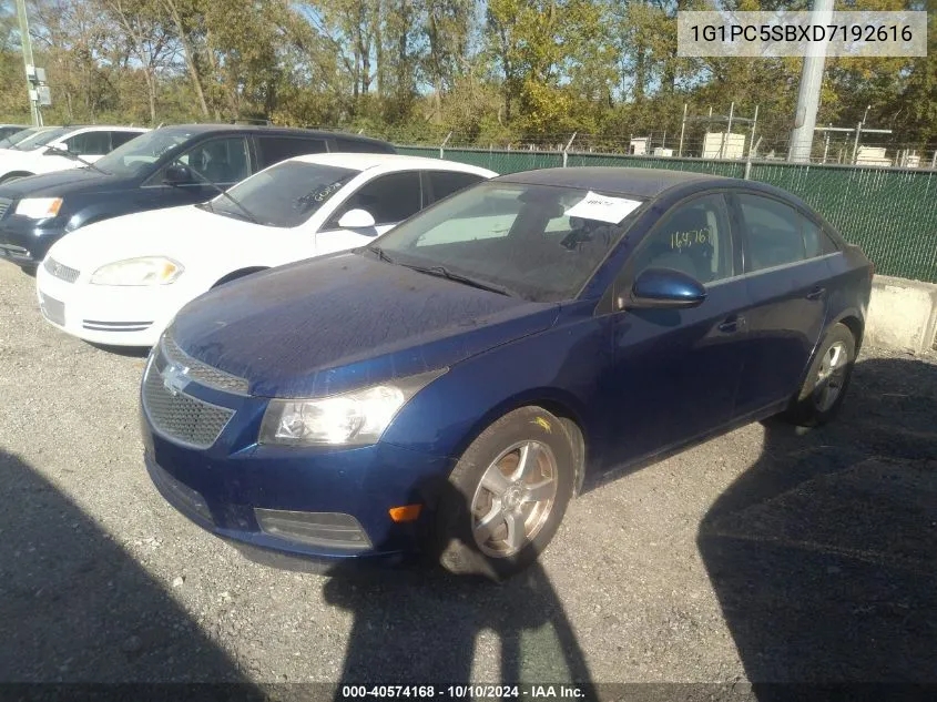 2013 Chevrolet Cruze 1Lt Auto VIN: 1G1PC5SBXD7192616 Lot: 40574168