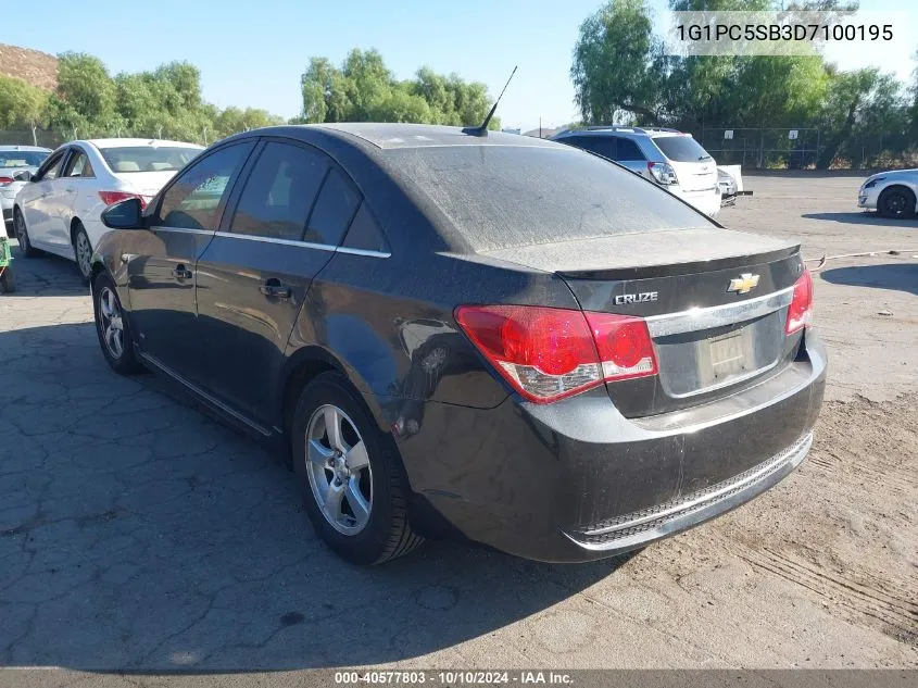 2013 Chevrolet Cruze 1Lt Auto VIN: 1G1PC5SB3D7100195 Lot: 40577803