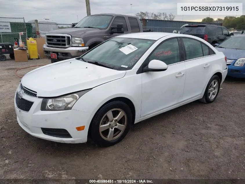 1G1PC5SBXD7319915 2013 Chevrolet Cruze 1Lt Auto