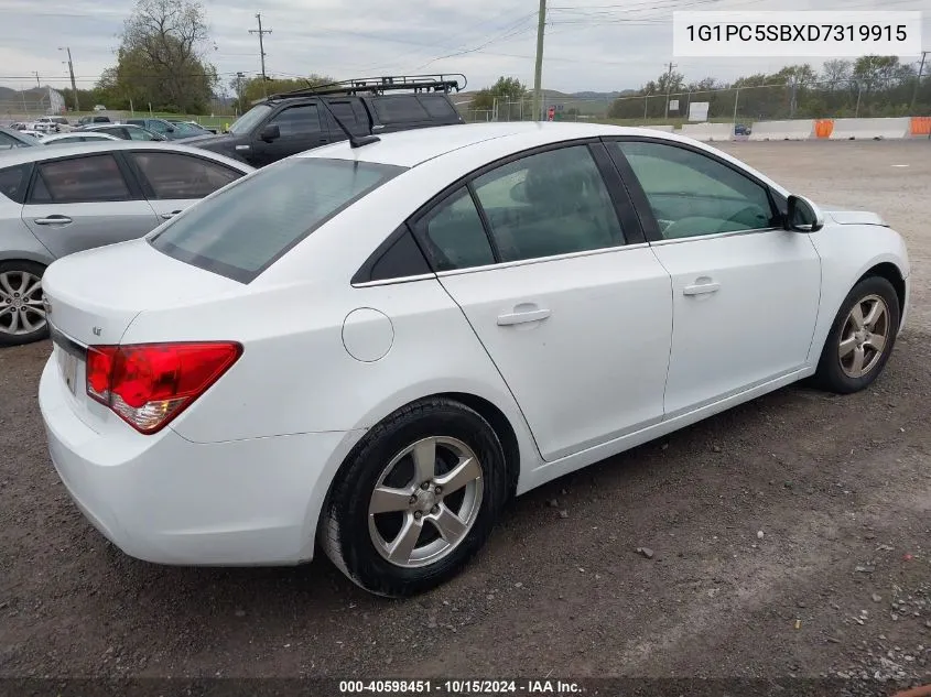 2013 Chevrolet Cruze 1Lt Auto VIN: 1G1PC5SBXD7319915 Lot: 40598451