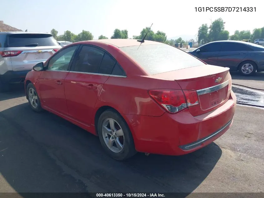 2013 Chevrolet Cruze 1Lt Auto VIN: 1G1PC5SB7D7214331 Lot: 40613350