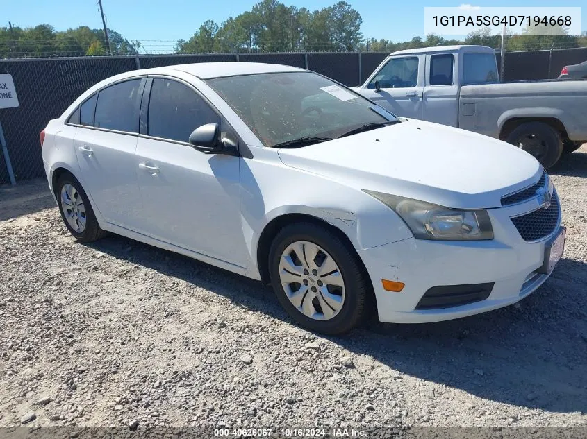 1G1PA5SG4D7194668 2013 Chevrolet Cruze Ls Auto