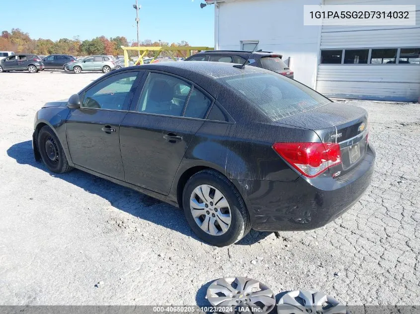 2013 Chevrolet Cruze Ls Auto VIN: 1G1PA5SG2D7314032 Lot: 40650205