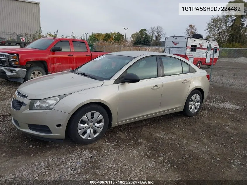 2013 Chevrolet Cruze Ls Auto VIN: 1G1PA5SH9D7224482 Lot: 40676115