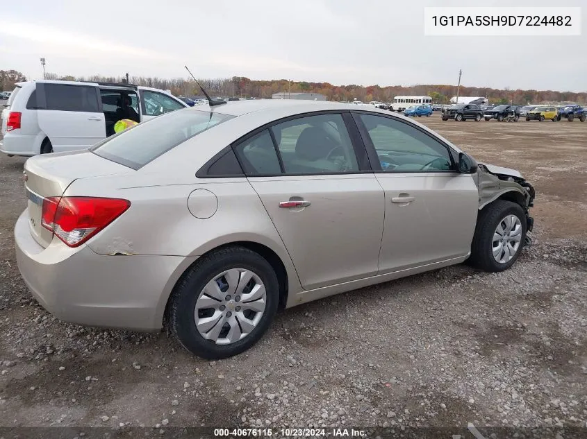 2013 Chevrolet Cruze Ls Auto VIN: 1G1PA5SH9D7224482 Lot: 40676115