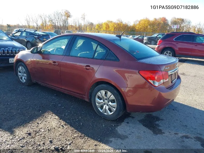 2013 Chevrolet Cruze Ls Auto VIN: 1G1PA5SG9D7182886 Lot: 40693449