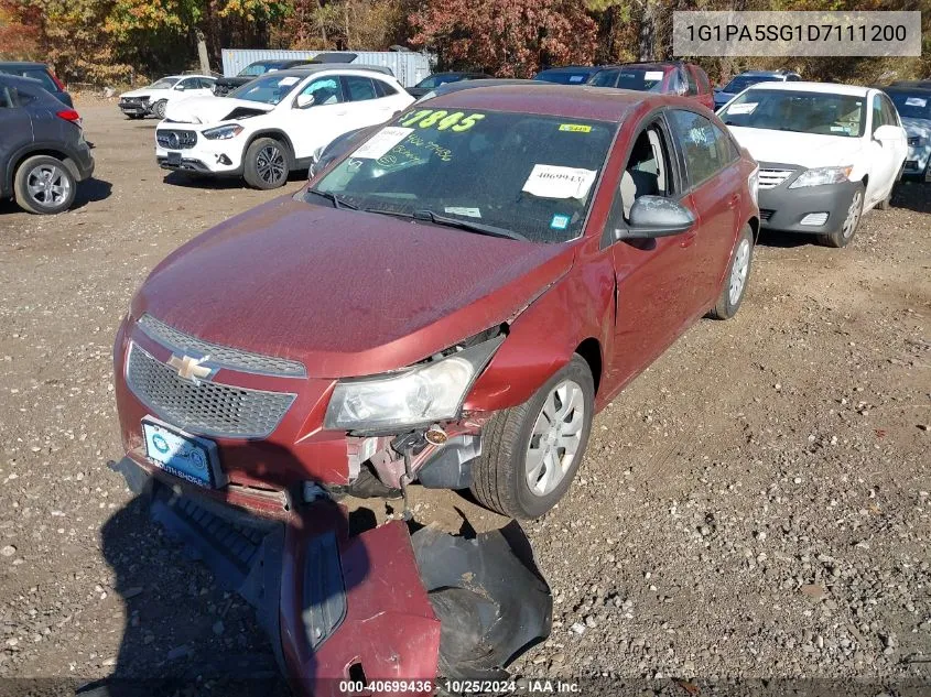 2013 Chevrolet Cruze Ls Auto VIN: 1G1PA5SG1D7111200 Lot: 40699436