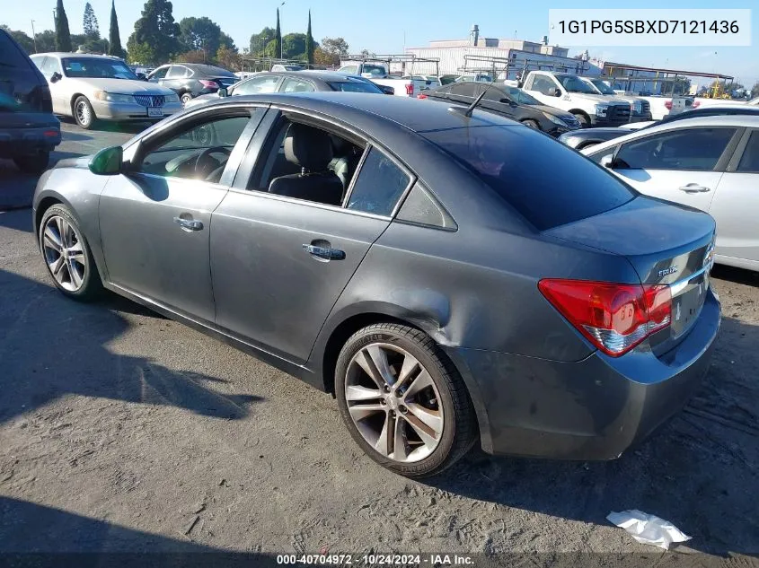 2013 Chevrolet Cruze Ltz VIN: 1G1PG5SBXD7121436 Lot: 40704972