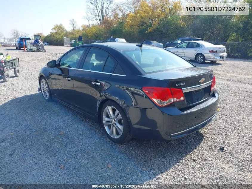 2013 Chevrolet Cruze Ltz VIN: 1G1PG5SB1D7224762 Lot: 40709357