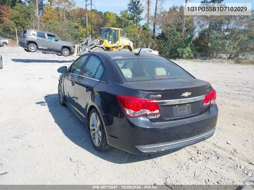 2013 Chevrolet Cruze Ltz VIN: 1G1PG5SB1D7102029 Lot: 40713847