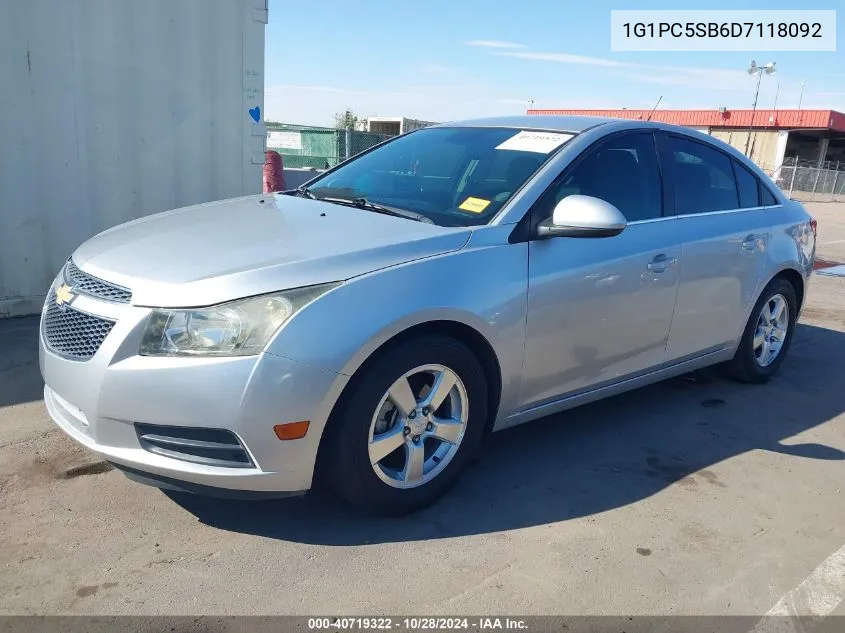 2013 Chevrolet Cruze 1Lt Auto VIN: 1G1PC5SB6D7118092 Lot: 40719322