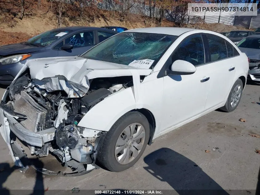 2013 Chevrolet Cruze Ls Auto VIN: 1G1PA5SH9D7314814 Lot: 40722148