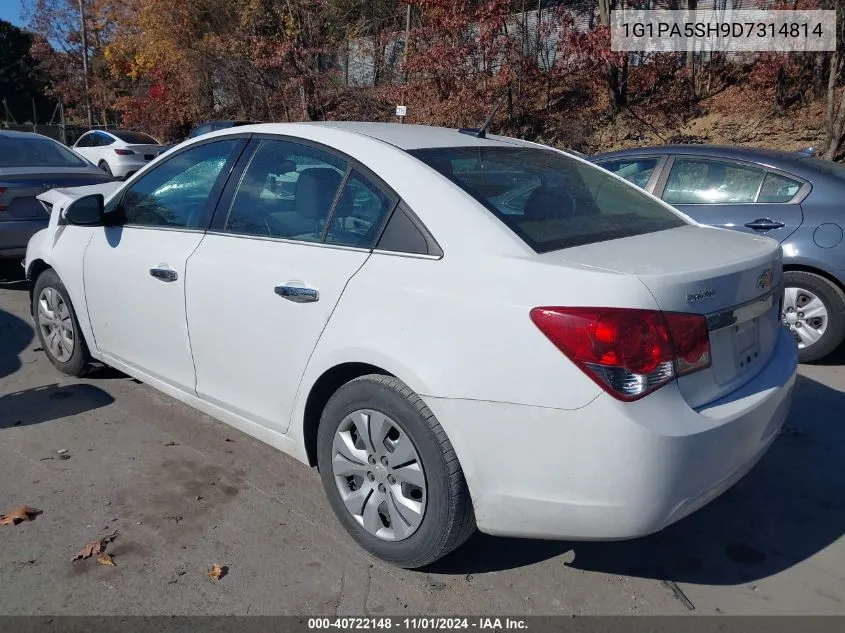 2013 Chevrolet Cruze Ls Auto VIN: 1G1PA5SH9D7314814 Lot: 40722148