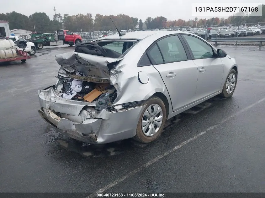 2013 Chevrolet Cruze Ls Auto VIN: 1G1PA5SH2D7167168 Lot: 40723158