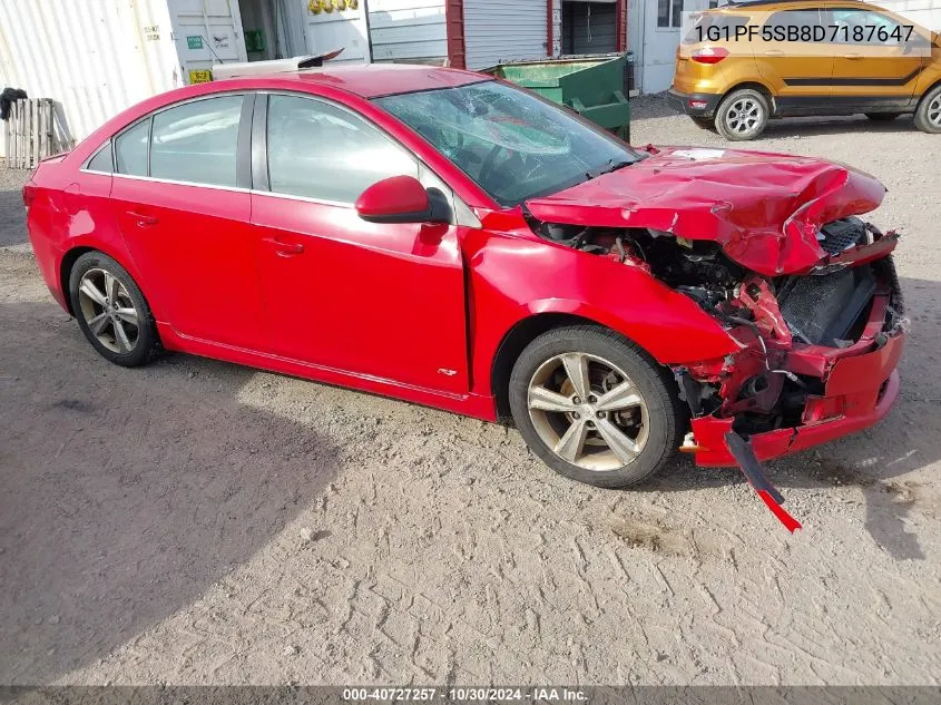 1G1PF5SB8D7187647 2013 Chevrolet Cruze 2Lt Manual