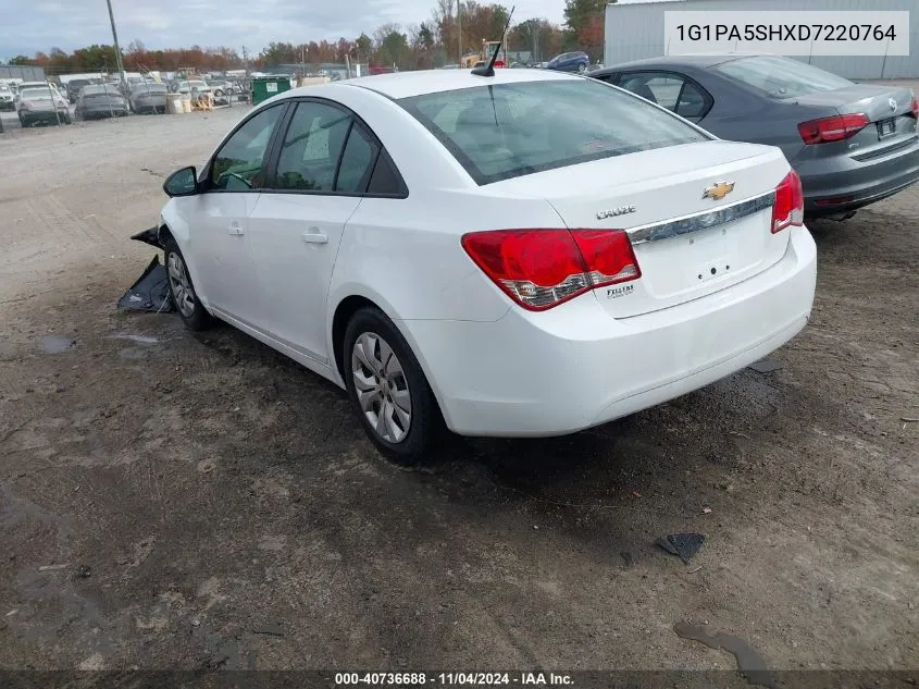 2013 Chevrolet Cruze Ls Auto VIN: 1G1PA5SHXD7220764 Lot: 40736688