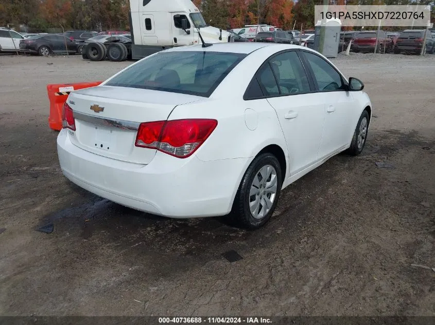 2013 Chevrolet Cruze Ls Auto VIN: 1G1PA5SHXD7220764 Lot: 40736688