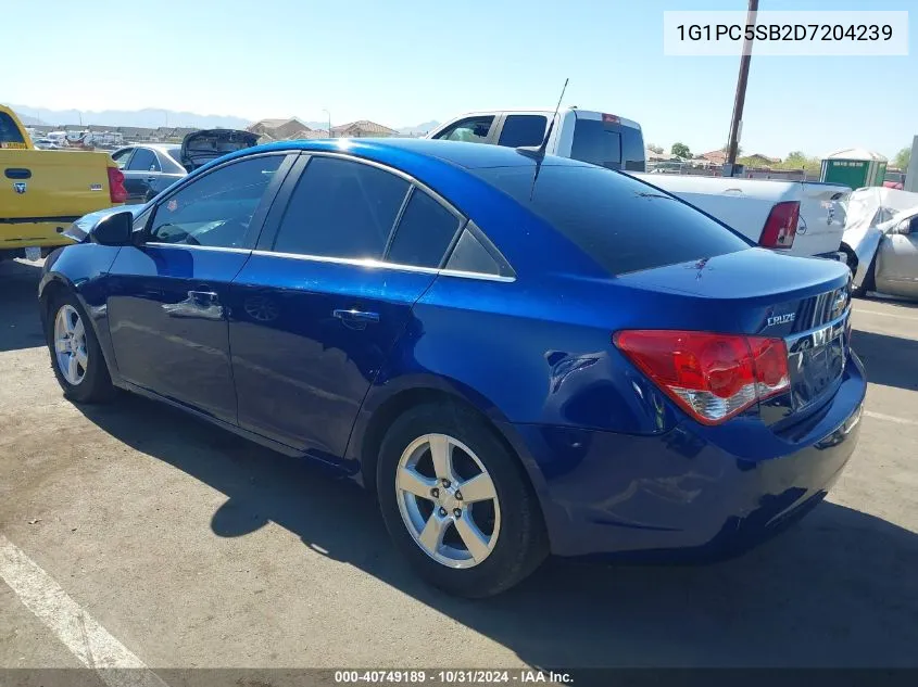 1G1PC5SB2D7204239 2013 Chevrolet Cruze 1Lt Auto