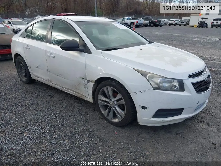 2013 Chevrolet Cruze Ls Manual VIN: 1G1PB5SH5D7231040 Lot: 40751352