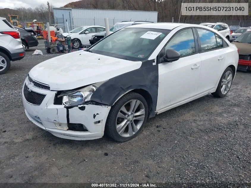 2013 Chevrolet Cruze Ls Manual VIN: 1G1PB5SH5D7231040 Lot: 40751352