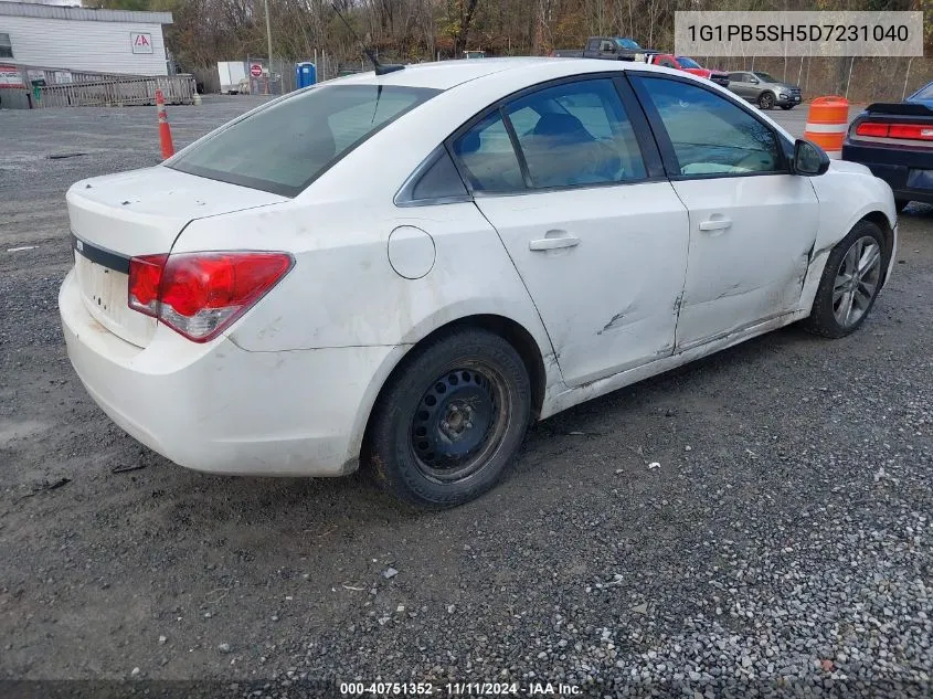 2013 Chevrolet Cruze Ls Manual VIN: 1G1PB5SH5D7231040 Lot: 40751352