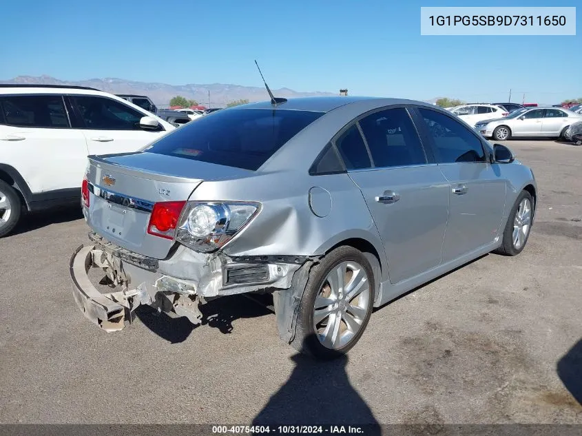 2013 Chevrolet Cruze Ltz VIN: 1G1PG5SB9D7311650 Lot: 40754504