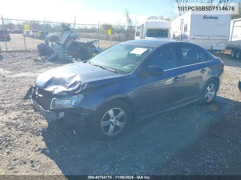 2013 Chevrolet Cruze 1Lt Auto VIN: 1G1PC5SB5D7114678 Lot: 40754775