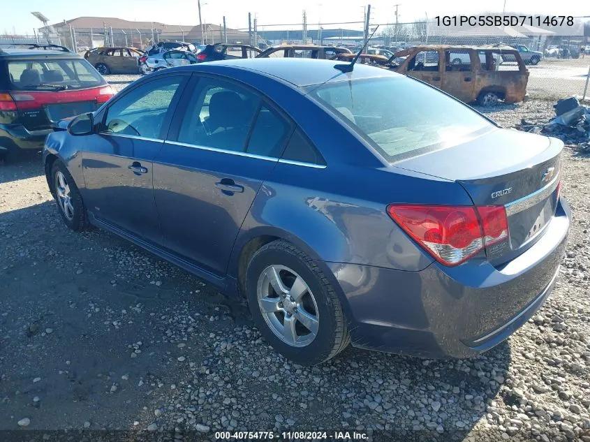 2013 Chevrolet Cruze 1Lt Auto VIN: 1G1PC5SB5D7114678 Lot: 40754775