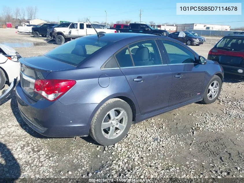 2013 Chevrolet Cruze 1Lt Auto VIN: 1G1PC5SB5D7114678 Lot: 40754775