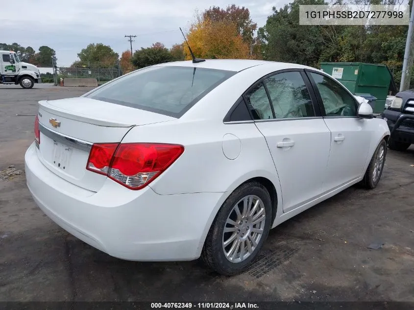 2013 Chevrolet Cruze Eco Auto VIN: 1G1PH5SB2D7277998 Lot: 40762349