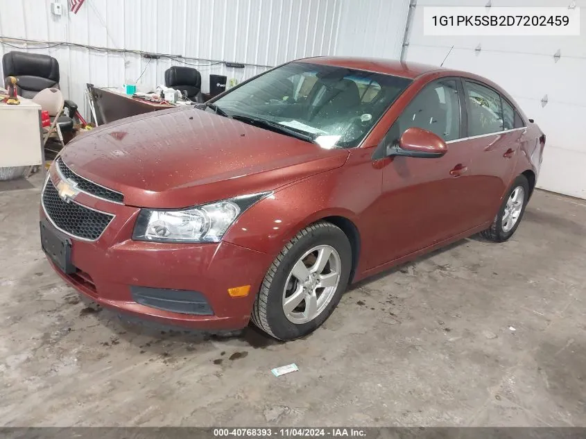 2013 Chevrolet Cruze Lt VIN: 1G1PK5SB2D7202459 Lot: 40768393