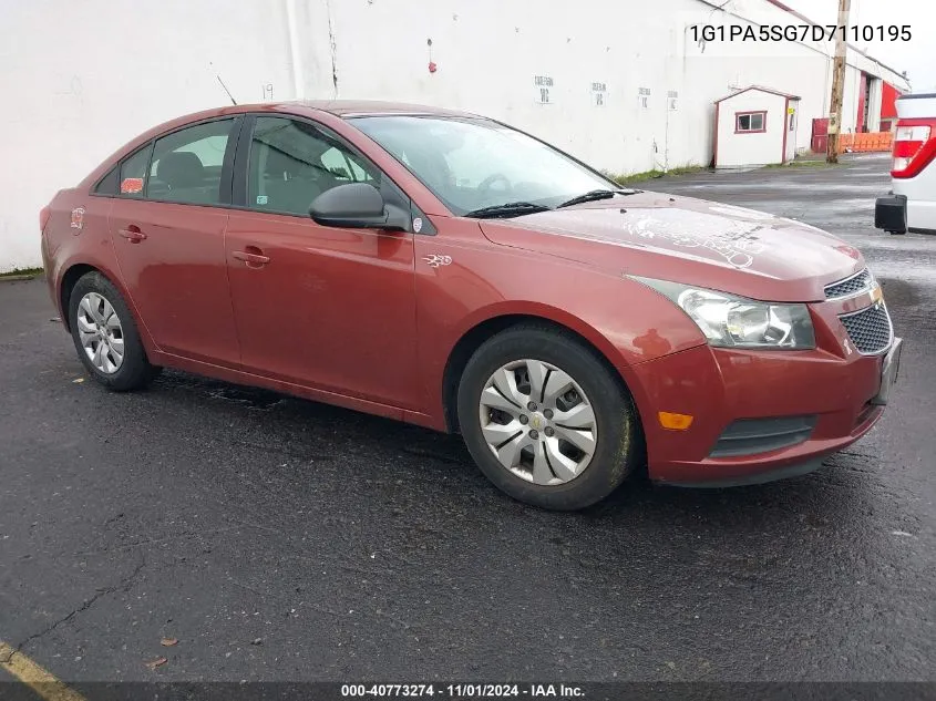 2013 Chevrolet Cruze Ls Auto VIN: 1G1PA5SG7D7110195 Lot: 40773274